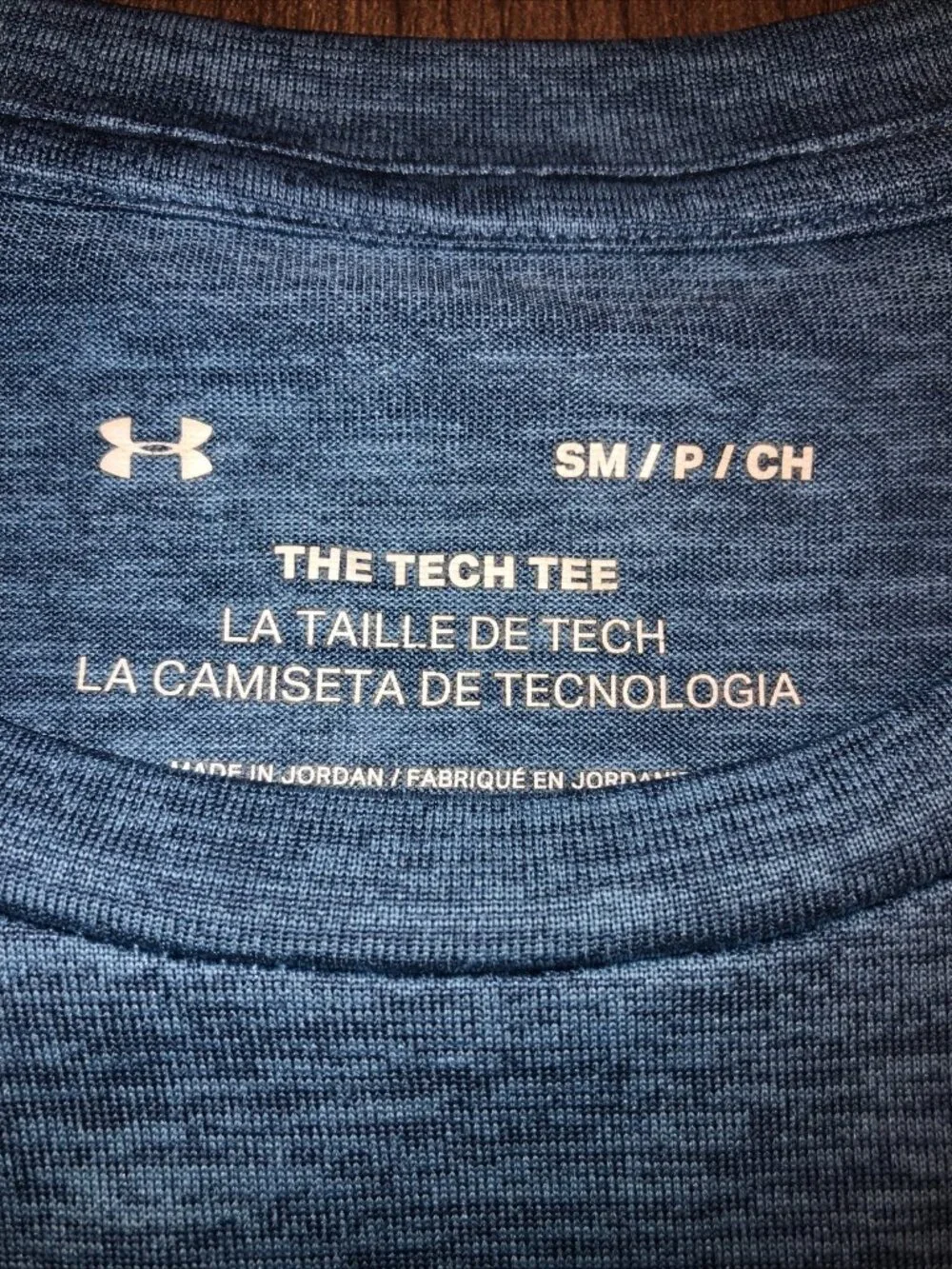 Mens Adidas Tech T-Shirt - Athletic Gym Shirt - Breathable - SMALL Blue
